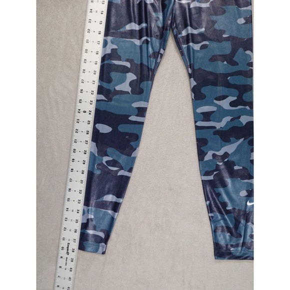 Nike Womens Blue Camo Dri-Fit Leggings Size M - Picture 9 of 15